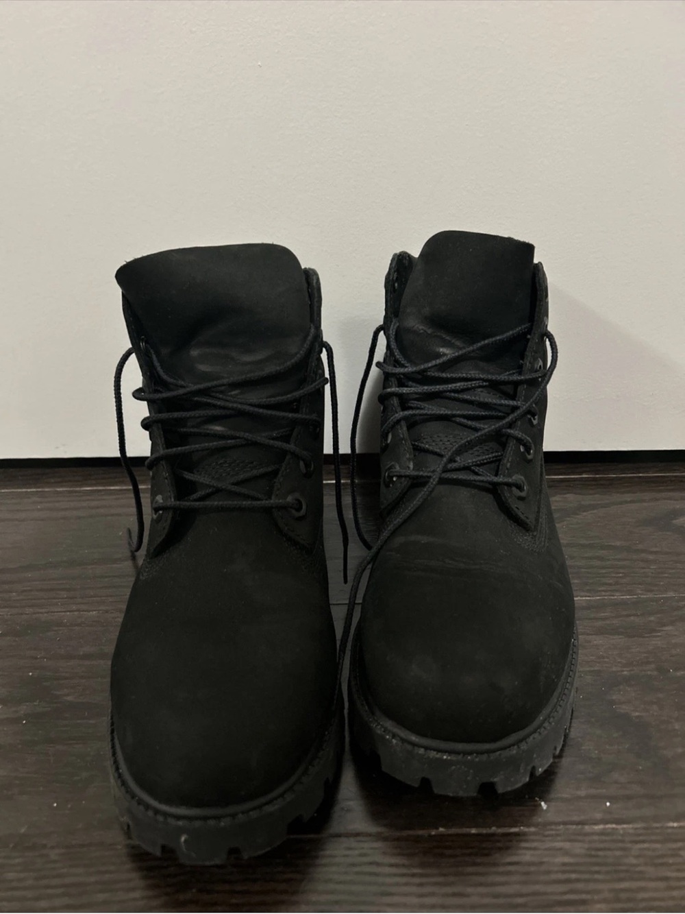 Timberland Black Boots Boy Size 5 As The Same As Women Size 7